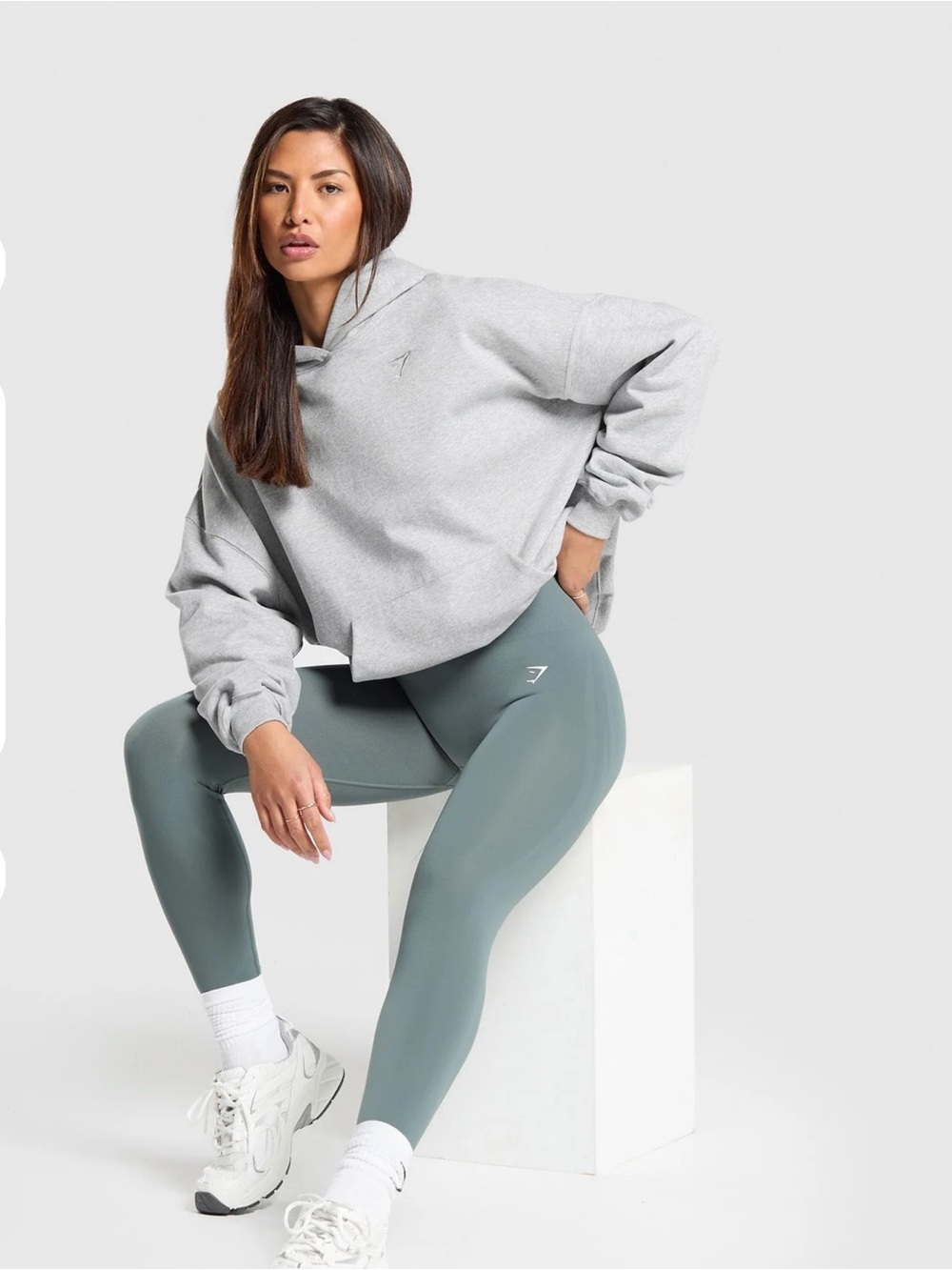 Gymshark - Favorite Women’s Soft Jade Green High-Waisted 7/8 Leggings. Size 4/6